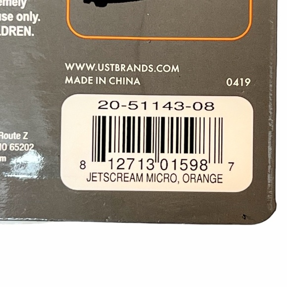 NIP Jetscream Micro Floating Whistle, Orange With a Black Lanyard - Picture 8 of 12